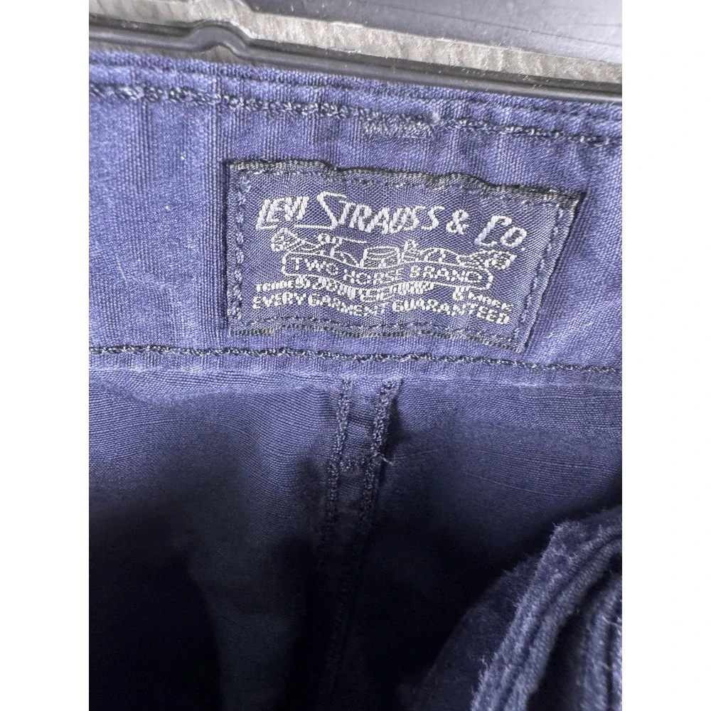 Levi's Shorts Mens 38‎ Blue Cargo Canvas Utility Pockets Casual Summer Outdoor